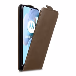 Coque pour Motorola MOTO G31 / G41 Etui en MARRON CAFÉ Housse Case Cover Protection Flip magnétique Portefeuille