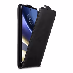 Coque pour Motorola MOTO G51 5G Etui en NOIR NUIT Housse Case Cover Protection Flip magnétique Portefeuille