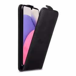 Coque pour Samsung Galaxy A33 5G Etui en NOIR NUIT Housse Case Cover Protection Flip magnétique Portefeuille
