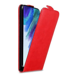 Coque pour Samsung Galaxy S22 PLUS Etui en ROUGE DE POMME Housse Case Cover Protection Flip magnétique Portefeuille