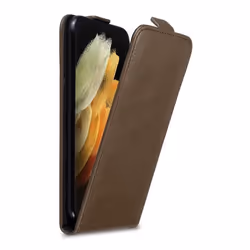 Coque pour Samsung Galaxy S22 ULTRA Etui en MARRON CAFÉ Housse Case Cover Protection Flip magnétique Portefeuille