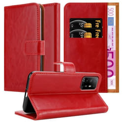 Coque pour Oppo A94 5G en ROUGE CERISE Cover Protection fonction de support