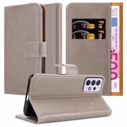 Coque pour Samsung Galaxy A33 5G en MARRONE CAPPUCINO Cover Protection fonction de support