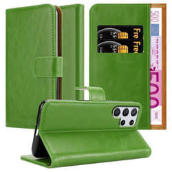 Coque pour Samsung Galaxy S22 ULTRA en VERT PRÈ Cover Protection fonction de support