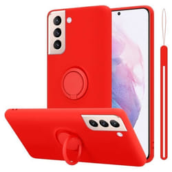 Coque pour Samsung Galaxy S22 PLUS Housse en LIQUID RED Etui Case Cover Protection en Silicone TPU telephone portable