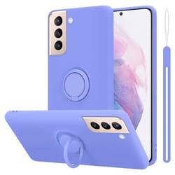 Coque pour Samsung Galaxy S22 PLUS Housse en LIQUID LIGHT PURPLE Etui Case Cover Protection en Silicone TPU telephone portable