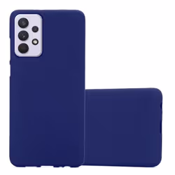 Housse pour Samsung Galaxy A33 5G Coque en FROST BLEU FONCÉ Case Cover Protection Silicone TPU Etui