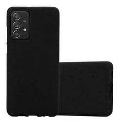 Housse pour Samsung Galaxy A52 (4G / 5G) / A52s Coque en FROST NOIR Case Cover Protection Silicone TPU Etui