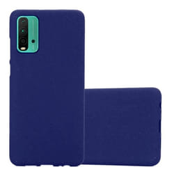 Housse pour Xiaomi RedMi 9T / POCO M3 Coque en FROST BLEU FONCÉ Case Cover Protection Silicone TPU Etui