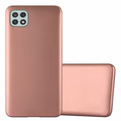 Coque pour Samsung Galaxy A22 5G Housse en METALLIC OR ROSE Etui Case Cover Protection Silicone TPU Cover matte
