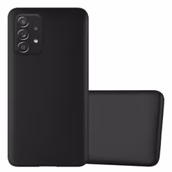 Coque pour Samsung Galaxy A52 (4G / 5G) / A52s Housse en METALLIC NOIR Etui Case Cover Protection Silicone TPU Cover matte