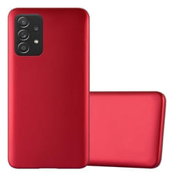 Coque pour Samsung Galaxy A52 (4G / 5G) / A52s Housse en METALLIC ROUGE Etui Case Cover Protection Silicone TPU Cover matte