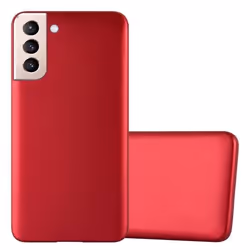 Coque pour Samsung Galaxy S22 PLUS Housse en METALLIC ROUGE Etui Case Cover Protection Silicone TPU Cover matte
