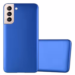 Coque pour Samsung Galaxy S22 PLUS Housse en METALLIC BLEU Etui Case Cover Protection Silicone TPU Cover matte