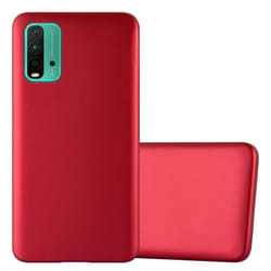 Coque - CADORABO - Xiaomi RedMi 9T / POCO M3 - Protection Silicone TPU - Design Mat - Couleur Rouge