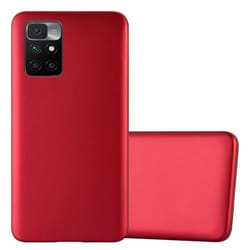 Coque - CADORABO - Xiaomi RedMi 10 - Métallique Rouge - Protection Silicone TPU - Design Fin et Léger