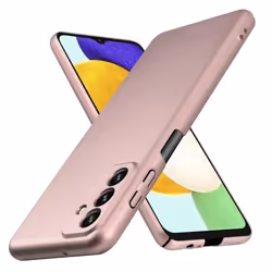 Housse pour Samsung Galaxy A13 5G Coque en METALLIC OR ROSE Hard Case Cover EtuiProtection métallique Cover