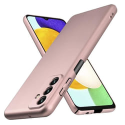 Housse pour Samsung Galaxy A13 5G Coque en METALLIC OR ROSE Hard Case Cover EtuiProtection métallique Cover