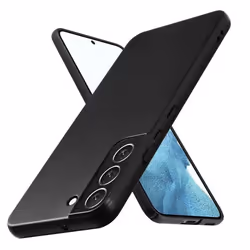 Housse pour Samsung Galaxy S22 Coque en METALLIC NOIR Hard Case Cover EtuiProtection métallique Cover