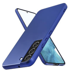 Housse pour Samsung Galaxy S22 Coque en METALLIC BLEU Hard Case Cover EtuiProtection métallique Cover