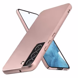 Coque - CADORABO - Samsung Galaxy S22 PLUS - Métallique Or Rose - Protection Chocs - Design Élégant