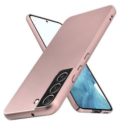 Coque - CADORABO - Samsung Galaxy S22 PLUS - Métallique Or Rose - Protection Chocs - Design Élégant