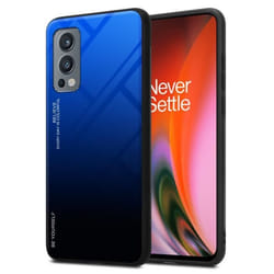 Coque - CADORABO - OnePlus Nord 2 5G - Protection supérieure - Antidérapant - Bicolore BLEU - NOIR