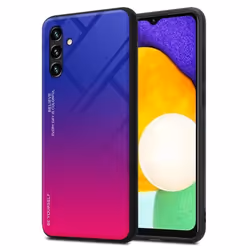 Coque pour Samsung Galaxy A13 5G Housse en VIOLETT - ROUGE Etui Case Cover Protection bicolore TPU