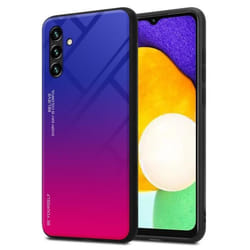 Coque pour Samsung Galaxy A13 5G Housse en VIOLETT - ROUGE Etui Case Cover Protection bicolore TPU