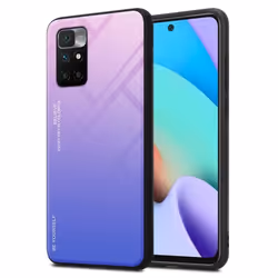 Coque - CADORABO - Xiaomi RedMi 10 - Protection supérieure - Design tendance - Bicolore ROSE/BLEU