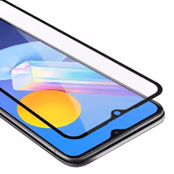 Plein Verre Trempé décran pour Vivo Y52 5G / Y72 5G Film protection en TRANSPARENT avec NOIR durci Tempered Glass