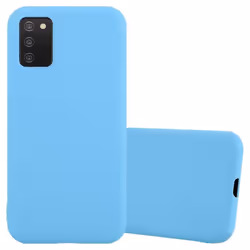 Coque pour Samsung Galaxy A03s Etui en CANDY BLEU Housse Case Cover Protection Silicone TPU Case