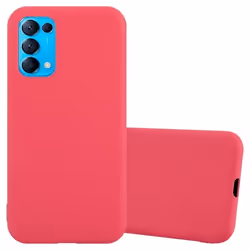 Coque pour Oppo FIND X3 LITE Etui en CANDY ROUGE Housse Case Cover Protection Silicone TPU Case