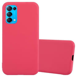 Coque pour Oppo FIND X3 LITE Etui en CANDY ROUGE Housse Case Cover Protection Silicone TPU Case