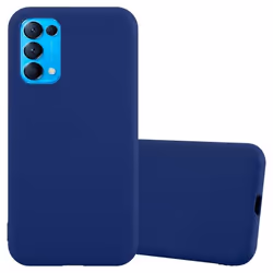 Coque - CADORABO - Oppo FIND X3 LITE - Candy Bleu Foncé - Silicone TPU - Protection Chocs