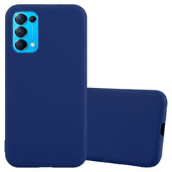 Coque - CADORABO - Oppo FIND X3 LITE - Candy Bleu Foncé - Silicone TPU - Protection Chocs