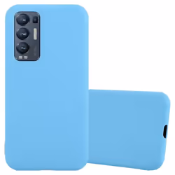 Coque pour Oppo FIND X3 NEO Etui en CANDY BLEU Housse Case Cover Protection Silicone TPU Case