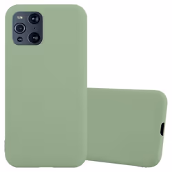 Coque pour Oppo FIND X3 PRO Etui en CANDY VERT PASTEL Housse Case Cover Protection Silicone TPU Case