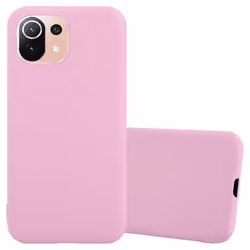 Coque pour Xiaomi Mi 11 LITE (4G / 5G) / 11 LITE NE Etui en CANDY ROSE VIF Housse Case Cover Protection Silicone TPU Case