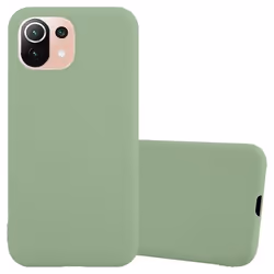 Coque pour Xiaomi Mi 11 LITE (4G / 5G) / 11 LITE NE Etui en CANDY VERT PASTEL Housse Case Cover Protection Silicone TPU Case