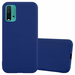 Coque - CADORABO - Xiaomi RedMi 9T / POCO M3 - Candy Bleu Foncé - Silicone TPU - Protection Chocs