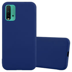 Coque - CADORABO - Xiaomi RedMi 9T / POCO M3 - Candy Bleu Foncé - Silicone TPU - Protection Chocs