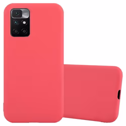 Coque - CADORABO - Xiaomi RedMi 10 - Candy Rouge - Silicone TPU - Protection Chocs