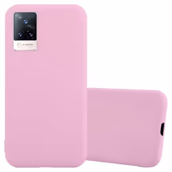Coque - CADORABO - Vivo V21 4G/5G - Silicone TPU - Candy Rose Vif - Protection Chocs