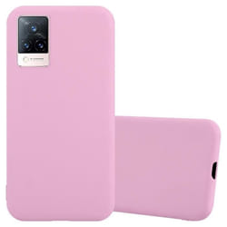 Coque - CADORABO - Vivo V21 4G/5G - Silicone TPU - Candy Rose Vif - Protection Chocs