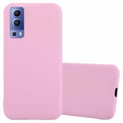 Coque - CADORABO - Vivo Y52 5G / Y72 5G - Silicone TPU - Candy Rose Vif - Protection Chocs