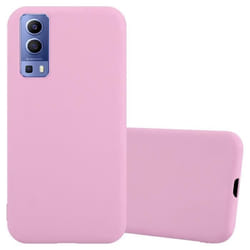 Coque - CADORABO - Vivo Y52 5G / Y72 5G - Silicone TPU - Candy Rose Vif - Protection Chocs