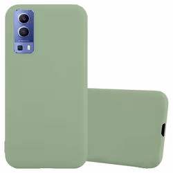 Coque pour Vivo Y52 5G / Y72 5G Etui en CANDY VERT PASTEL Housse Case Cover Protection Silicone TPU Case