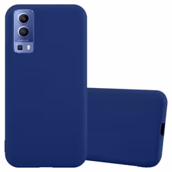Coque pour Vivo Y52 5G / Y72 5G Etui en CANDY BLEU FONCÉ Housse Case Cover Protection Silicone TPU Case