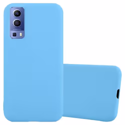 Coque pour Vivo Y52 5G / Y72 5G Etui en CANDY BLEU Housse Case Cover Protection Silicone TPU Case